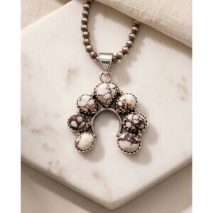 Wild Horse Jasper | Naja Pendant | Sterling Silver 925 Boho 1.5”